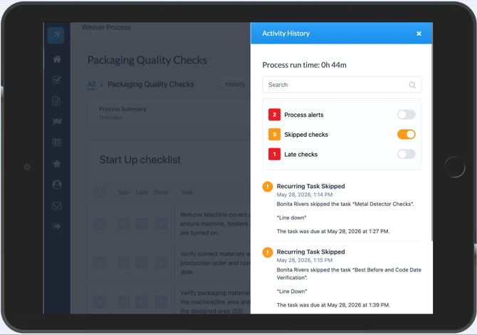 Activity History