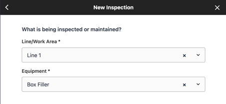 Asset Manager in Inspection Builder