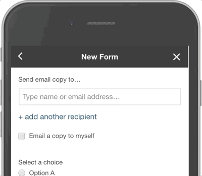 Email Copy To