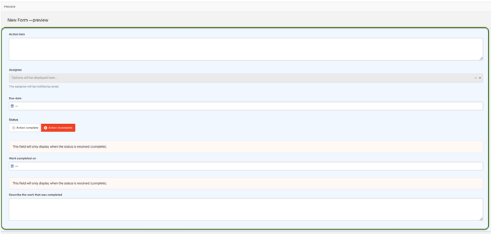 item field