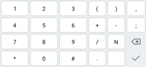 telephone keyboard